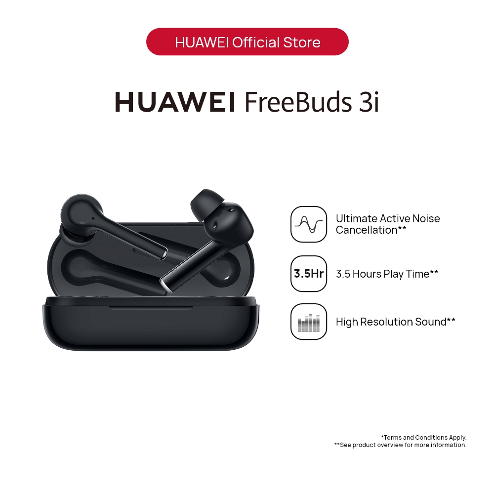 HUAWEI Freebuds 3i Earbuds | Dual-mic ANC | Triple-mic Call Noise Cancellation | 10mm driver | Pure Sound